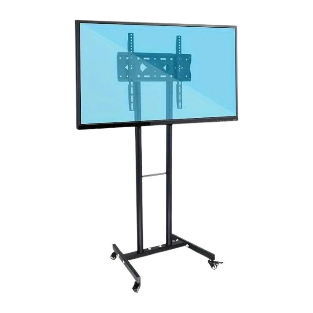 Support Télévision Roulant Mobile Avec Roues Verrouillables Étagère