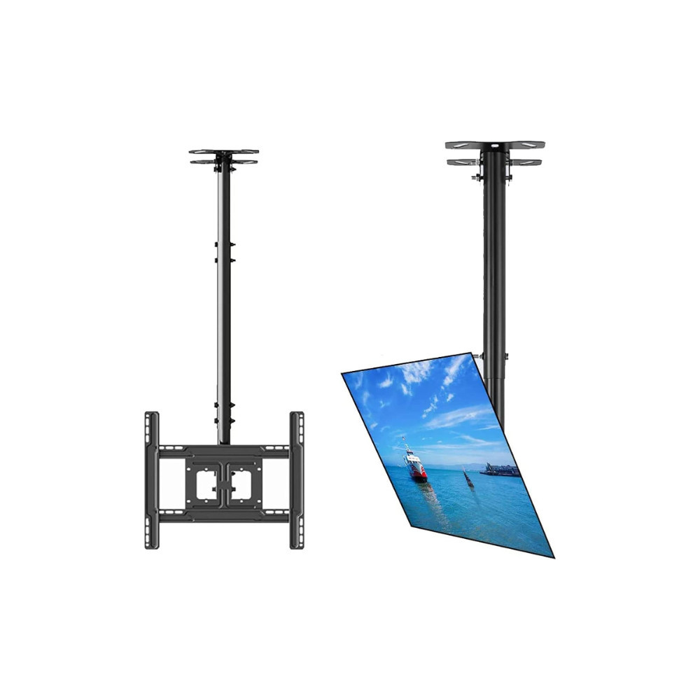 Support Télévision Mural Support De Montage pour Téléviseur Au Plafond Réglable, s'adapte À La Plupart des Écrans LCD 32-60", In