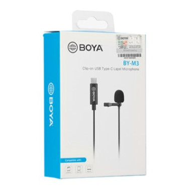 Micro cravate à condensateur - Directivité omnidirectionnelle - USB-C - Smartphone/APN/PC