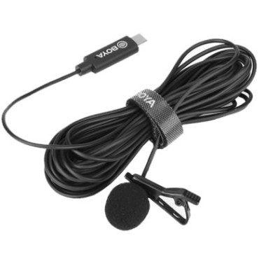 Micro cravate à condensateur - Directivité omnidirectionnelle - USB-C - Smartphone/APN/PC