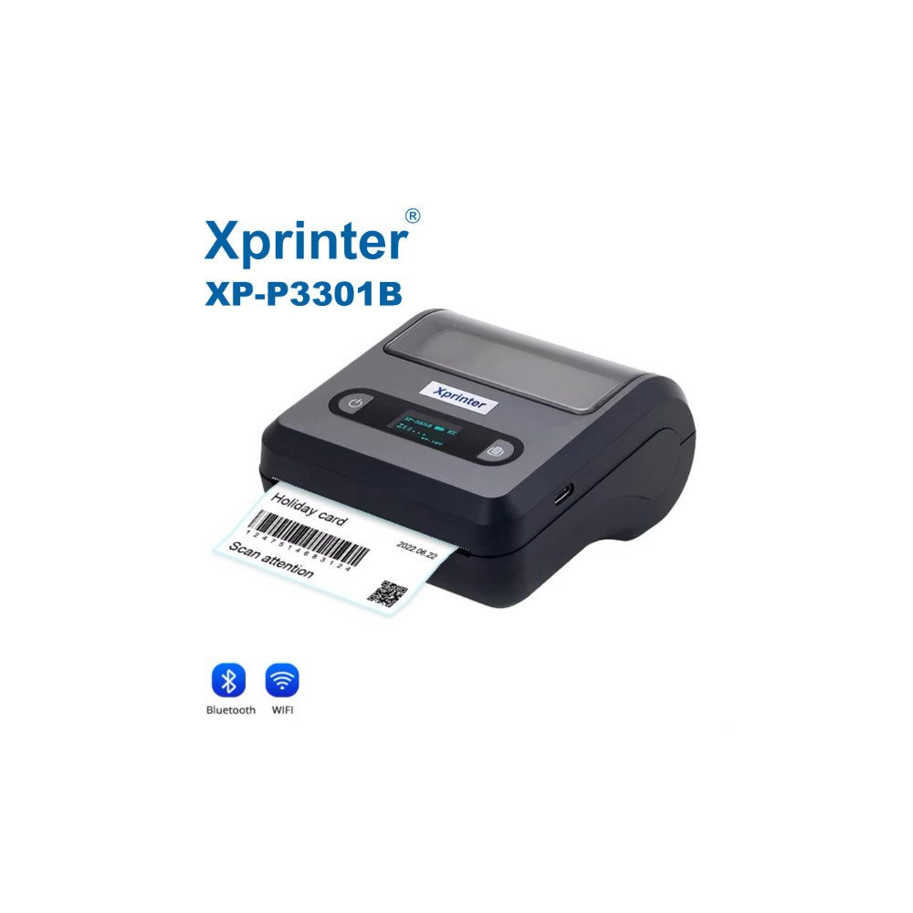 Mini imprimante thermique Bluetooth portable / Mini imprimante d'autocollants de codes barres