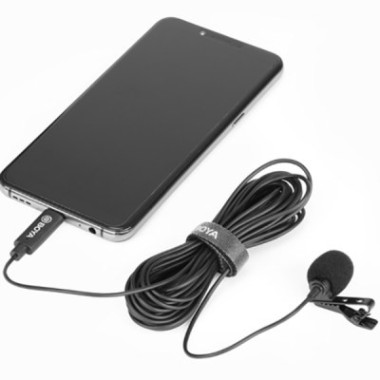 Micro cravate à condensateur - Directivité omnidirectionnelle - USB-C - Smartphone/APN/PC