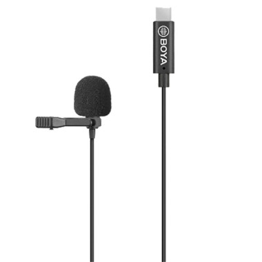 Micro cravate à condensateur - Directivité omnidirectionnelle - USB-C - Smartphone/APN/PC