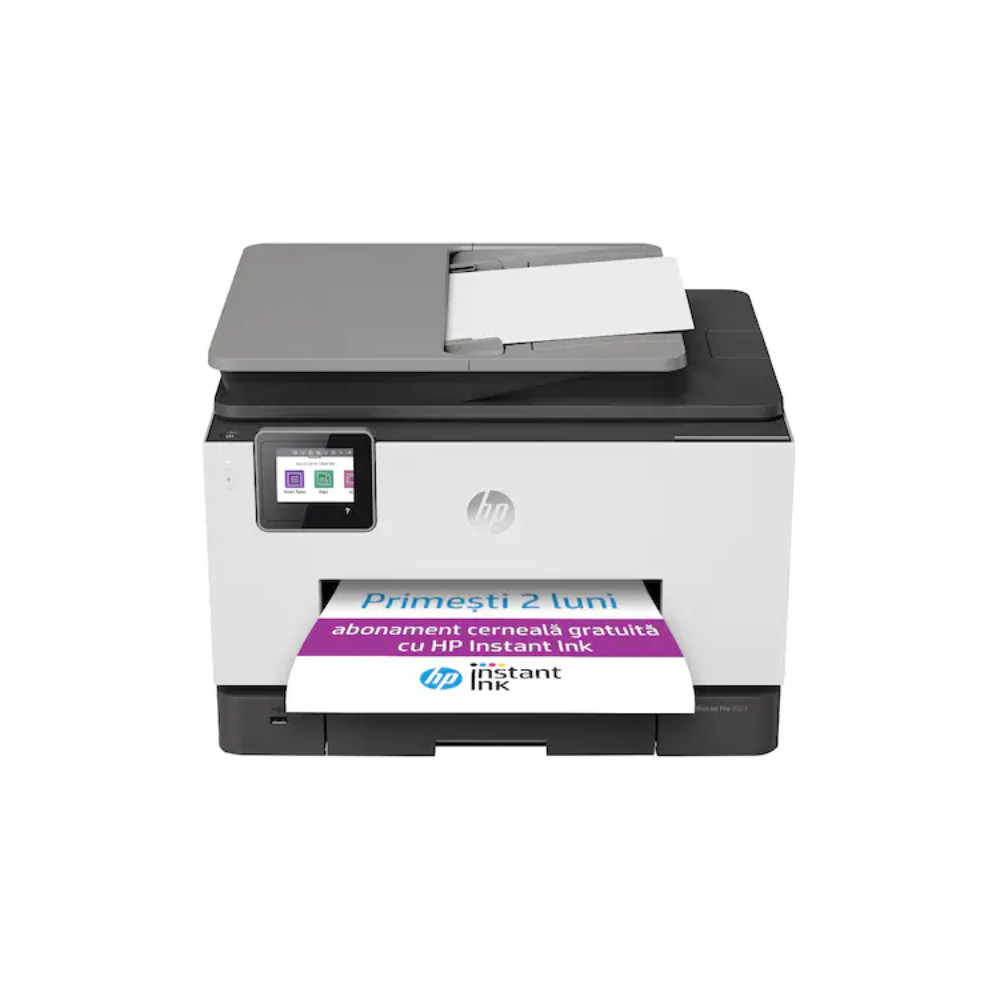 Imprimante Multifonction jet d'encre couleur éligible HP Instant Ink, réseau, sans fil, recto verso, ADF, A4