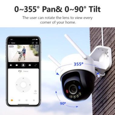 Imou - Caméra extérieur WiFi Cruiser SC 3K 5MP IPC-K7FP-5H0WE