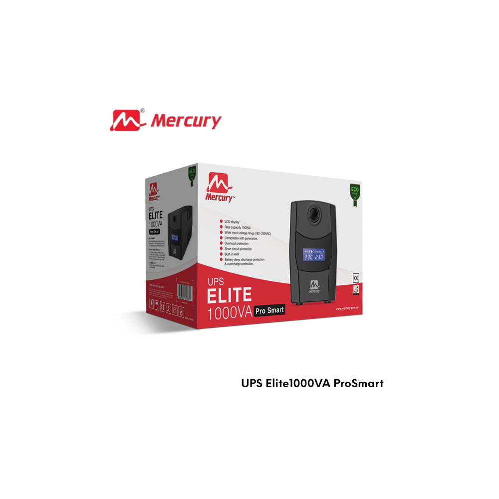 Onduleur Mercury UPS Elite1000VA ProSmart (Onduleur 1000VA ProSmart)