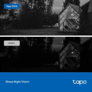 Caméra extérieur, sans fil Full HD, étanche, avec vision nocturne avancée et audio bidirectionnel