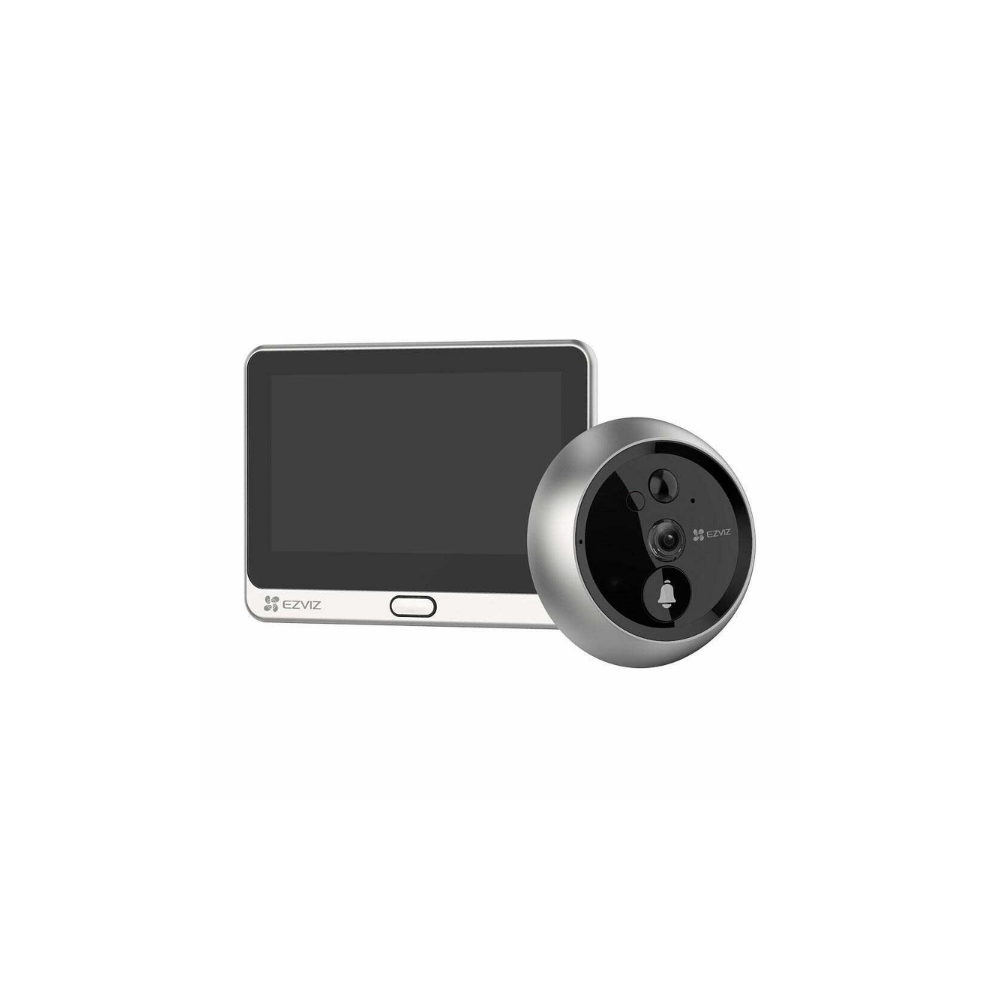 Sonnette à judas sans fil, Wi-Fi, vidéo Full HD, Ecran couleur 4,3", batterie