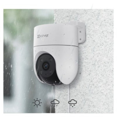 EZVIZ - Caméra IP Wi-Fi d'extérieur panoramique et inclinable 2K+ 4MP Jour/Nuit - CS-H8c