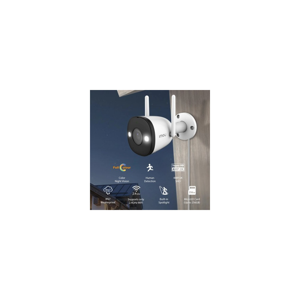 Imou - Caméra IP extérieur Bullet 2E 4MP IPC-F42FP