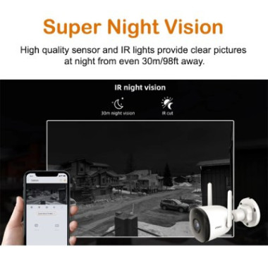 Imou - Caméra IP Wifi extérieur Bullet 2C 4MP IPC-F42P