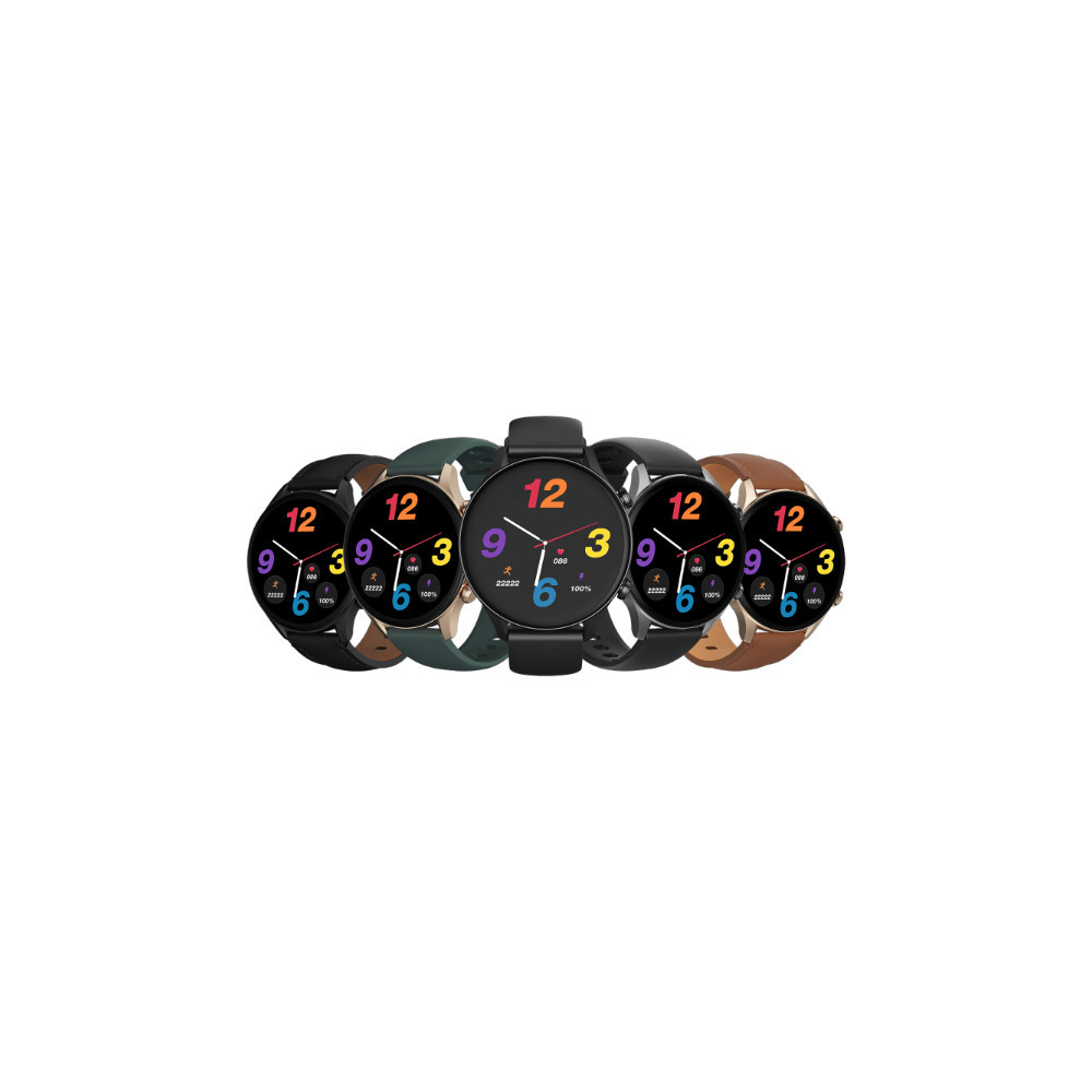 Montre Connectée AMOLED G-tab GT7 black/Silver/Gold