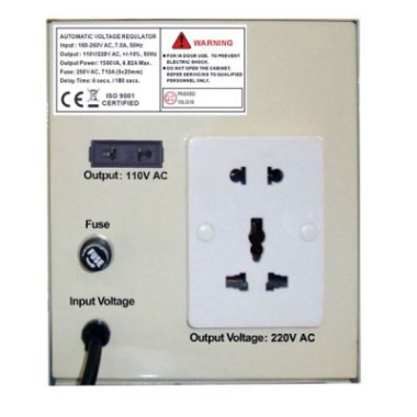 Régulateur de tension automatique 1500VA / 1.5KVA, Contrôle par microprocesseur