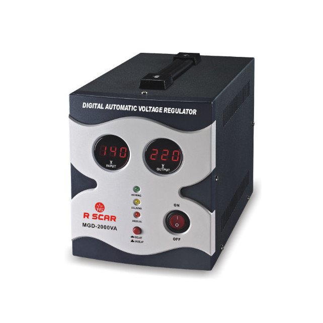 Régulateur de tension automatique Digital 2000VA / 2.0KVA, contrôle par microprocesseur