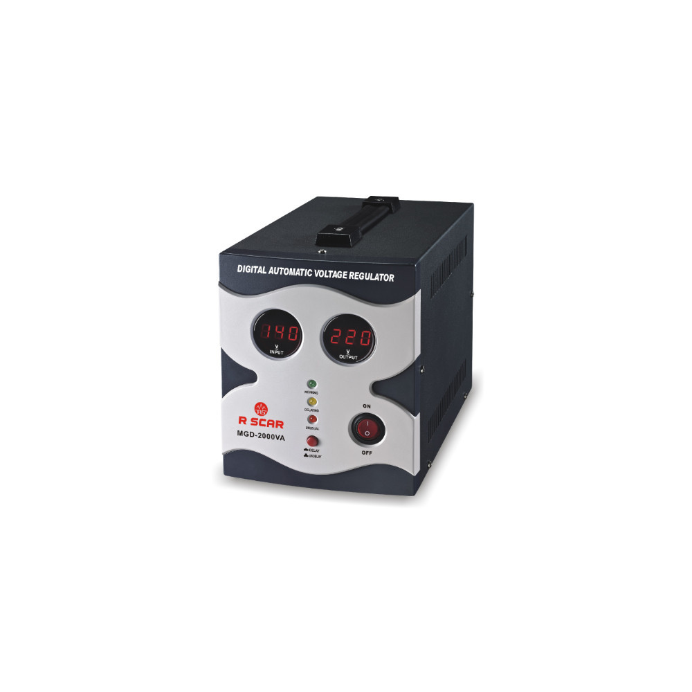 Régulateur de tension automatique Digital 2000VA / 2.0KVA, contrôle par microprocesseur