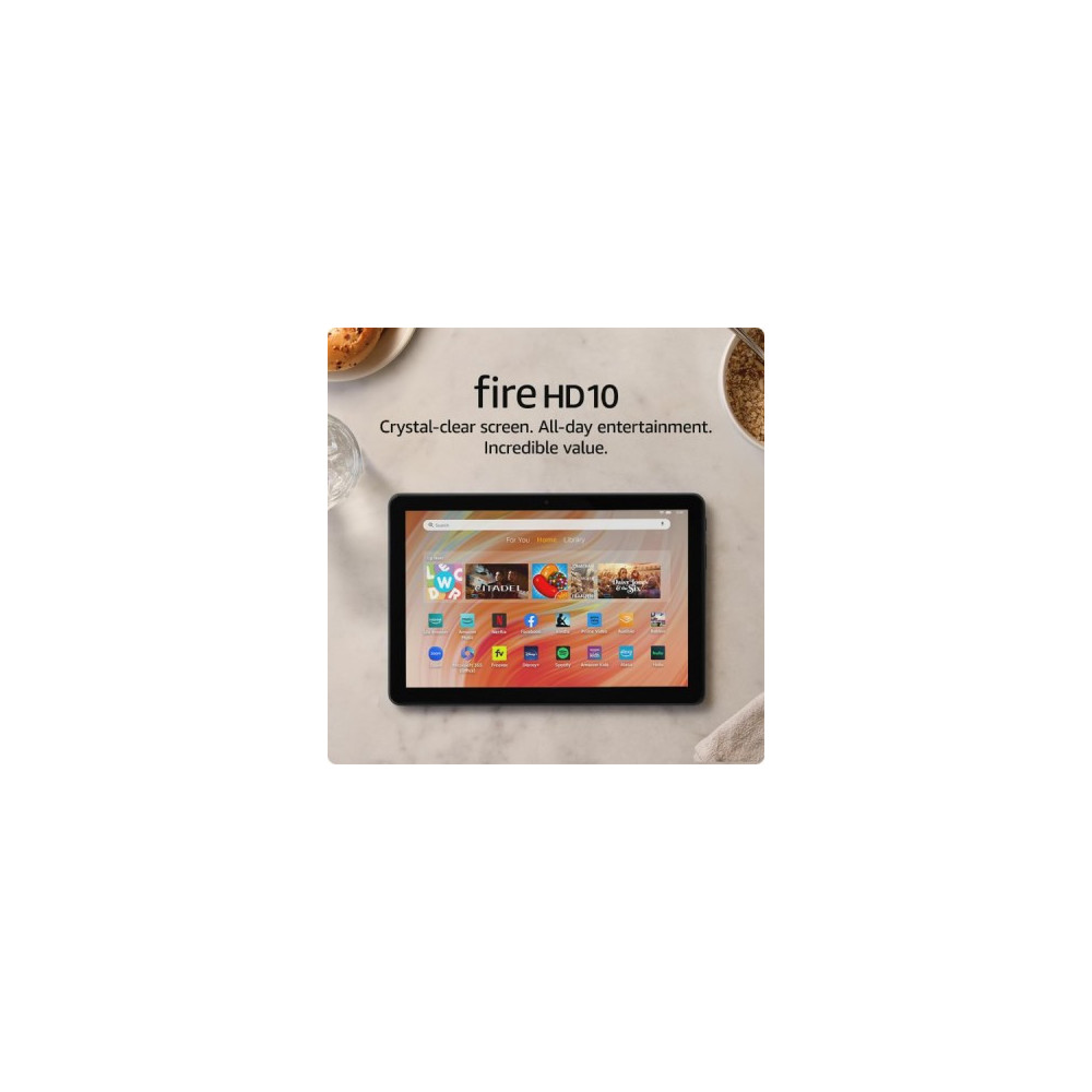 Tablette Amazon Fire HD 10 (2023) Wifi 3Gb Ram, 32Gb Memoire, écran Full HD de 10,1", processeur octa-core.