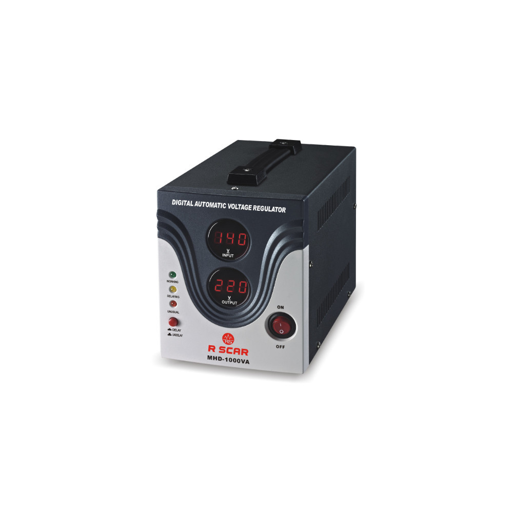 Régulateur de tension automatique Digital 1000VA / 1.0KVA, contrôle par microprocesseur