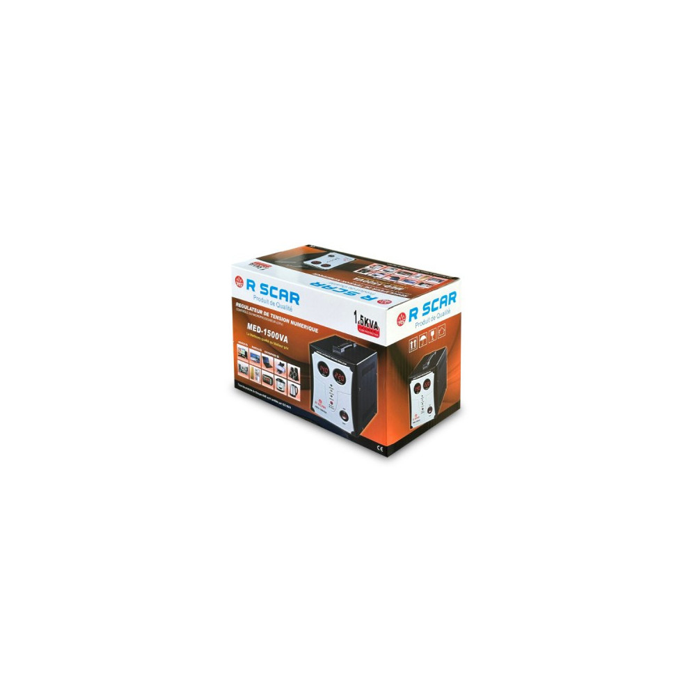 Régulateur de tension automatique Digital 1500VA / 1.5KVA, contrôle par microprocesseur