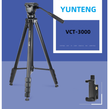 Trépied caméra professionnel portatif 3 mètres hydraulique tête panoramique support robuste pour caméra vidéo numérique