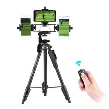 Trépied Téléphone Multifonctionnel Avec 3 Supports de Téléphone