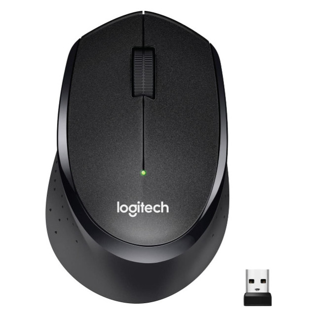 Souris sans fil - droitier - capteur optique 1000 dpi - 3 boutons