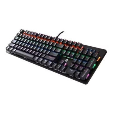 Clavier Gamer avec fil mécanique, résistant à la poussière et aux éclaboussures, touches rétroéclairées RVB, panneau métallique,