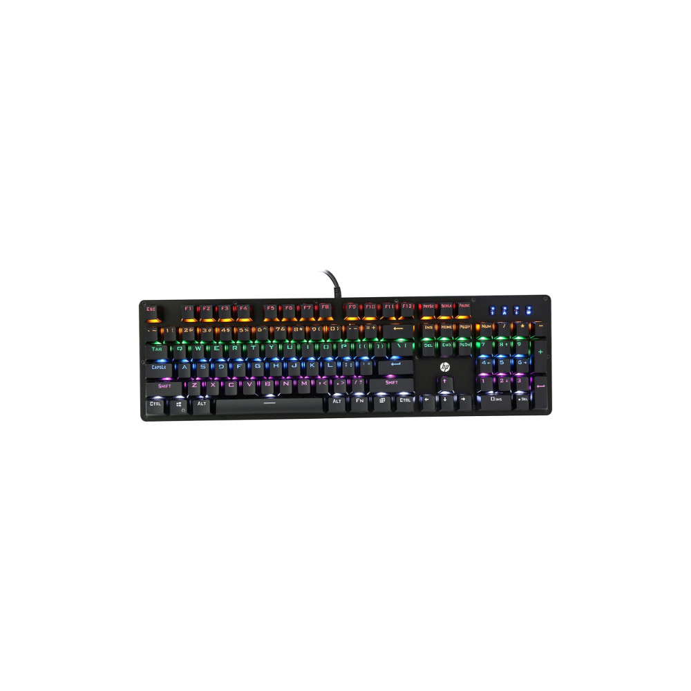 Clavier Gamer avec fil mécanique, résistant à la poussière et aux éclaboussures, touches rétroéclairées RVB, panneau métallique,