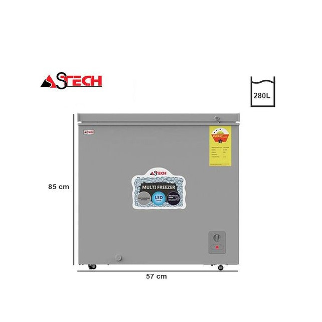 Astech Congélateur Horizontal 280 Litres - CH280W