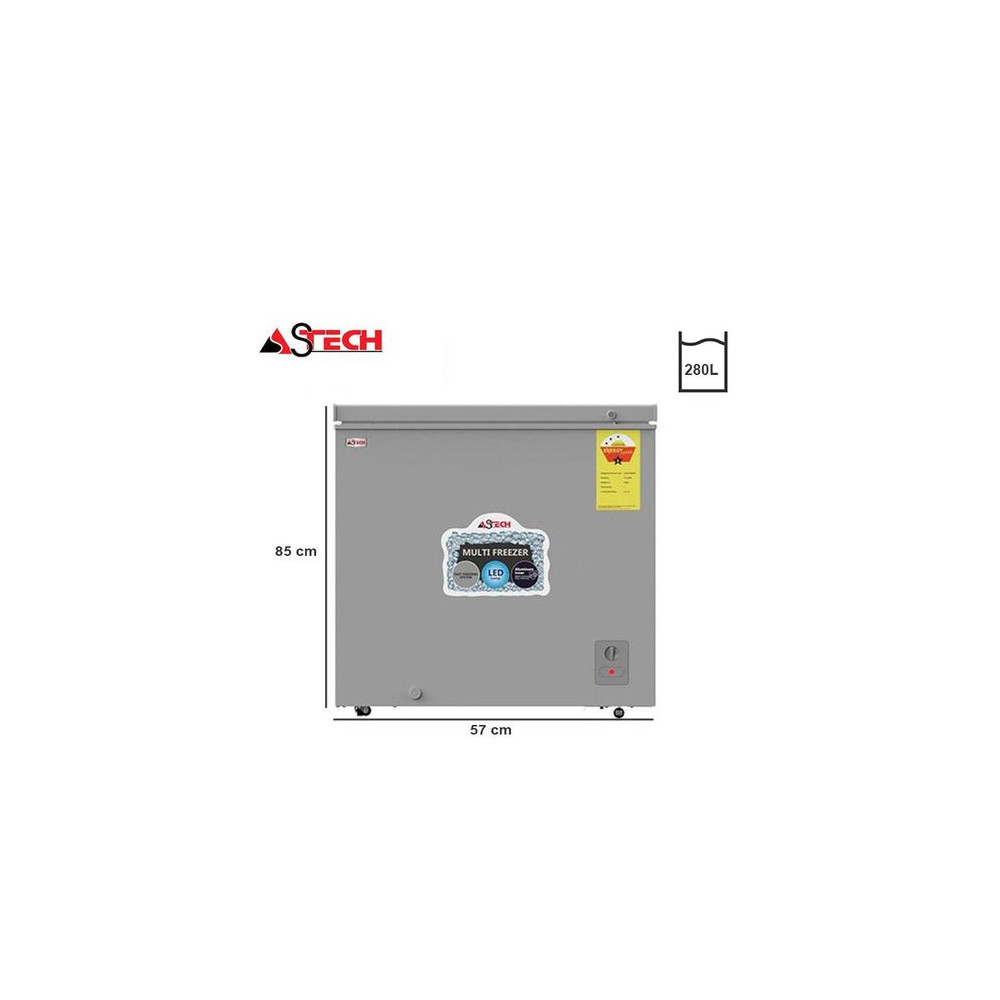 Astech Congélateur Horizontal 280 Litres - CH280W