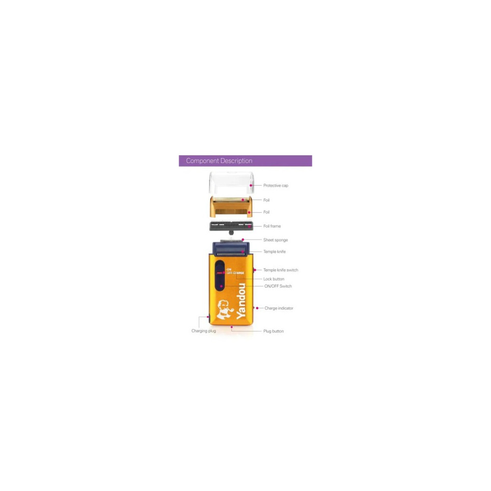 Rasoir (Tondeuse) électrique pour homme rasoir Rechargeable