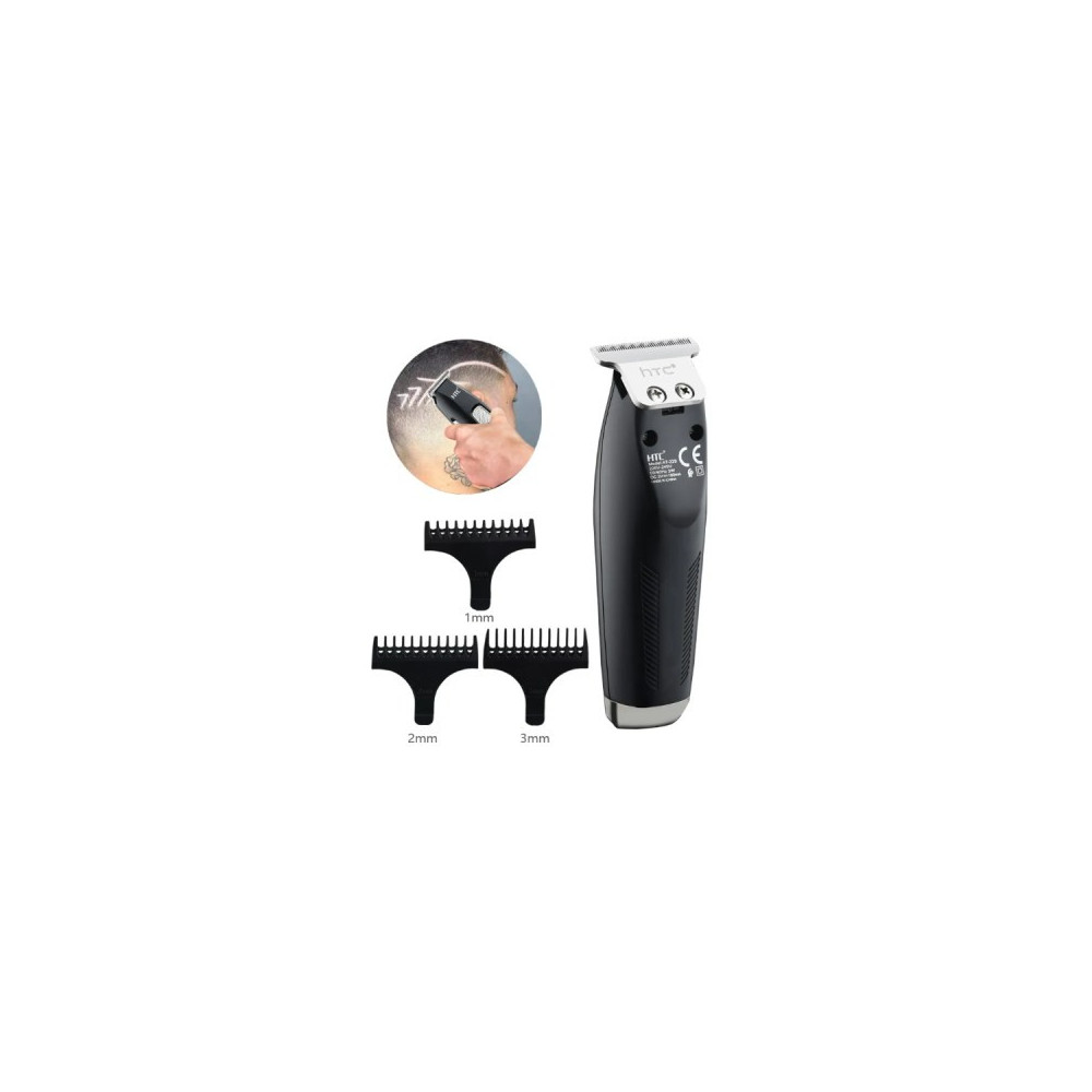 Tondeuse À Barbe Et Cheveux Professionnelle Sans Fil, Charge USB, Lame en T, Coupe Zéro, Avec Batterie Au Lithium, Forte Puissan