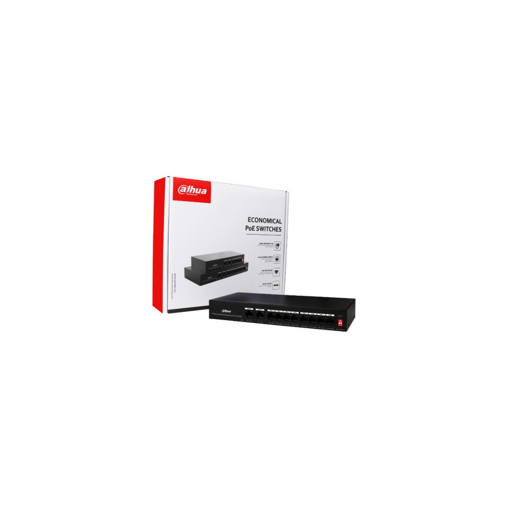 Switch 10 Ports Fast Ethernet Avec 8 Ports PoE