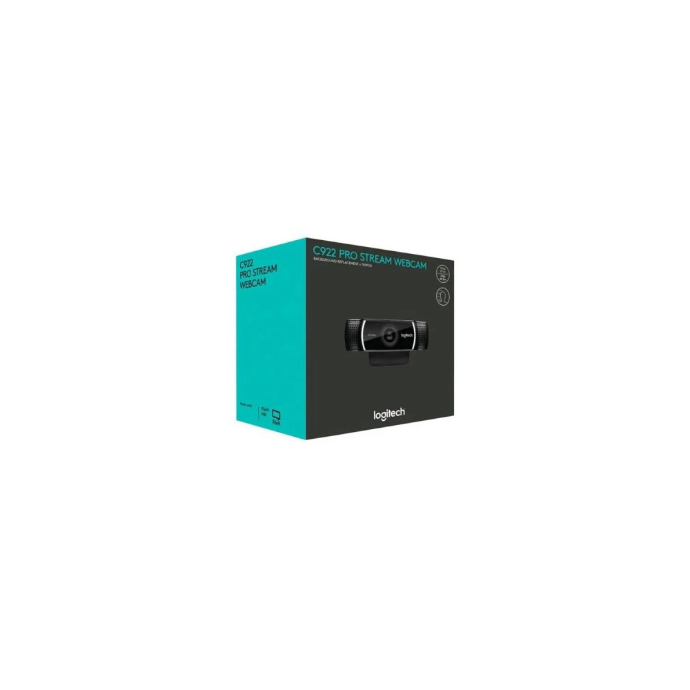 Webcam Full HD 1080p avec deux microphones omnidirectionnels et trépied