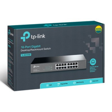 Switch 16 ports Gigabit 10/100/1000 Mbps