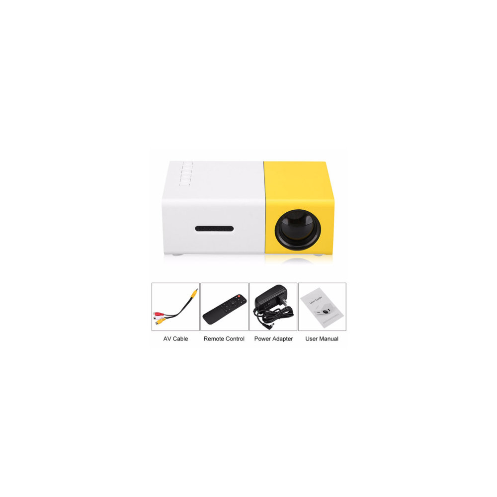 Mini projecteur LED Portable Pro, 480x272 Pixels, compatible HDMI 1080P