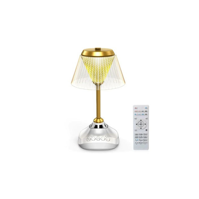 Lampe de bureau avec haut-parleur Coran LED avec 16 couleurs de lumières tactiles et télécommande