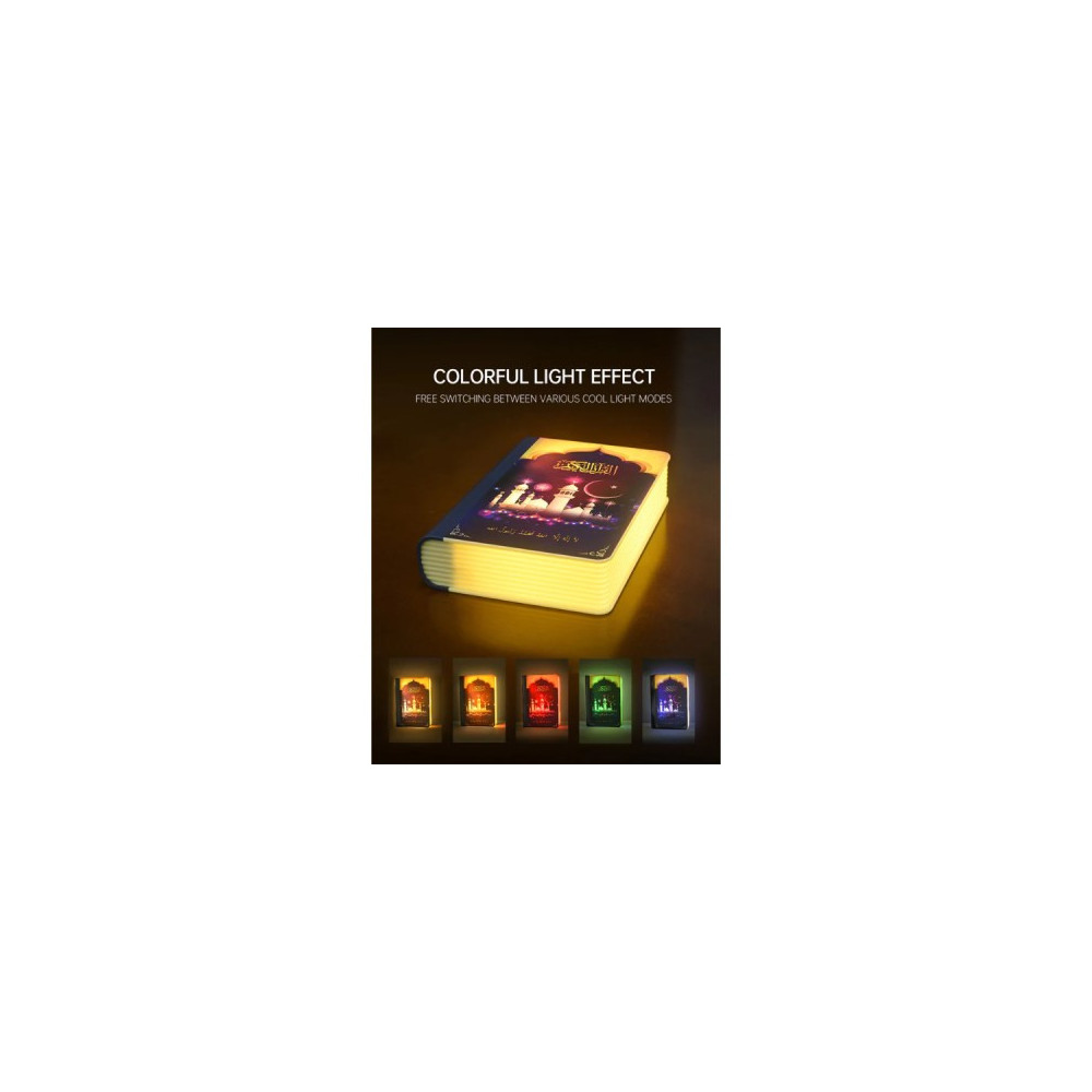 Livre et lampe Haut-parleur du Coran