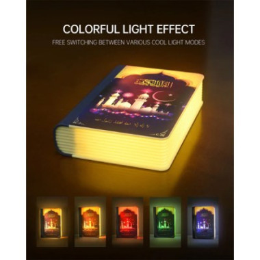 Livre et lampe Haut-parleur du Coran